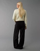 Pantalon à taille basse extensible coquelicot AE