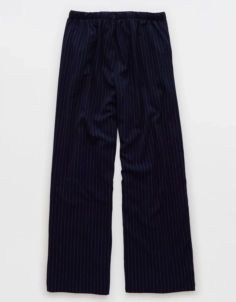 Pantalon à taille basse ceinture élastique pavot AE