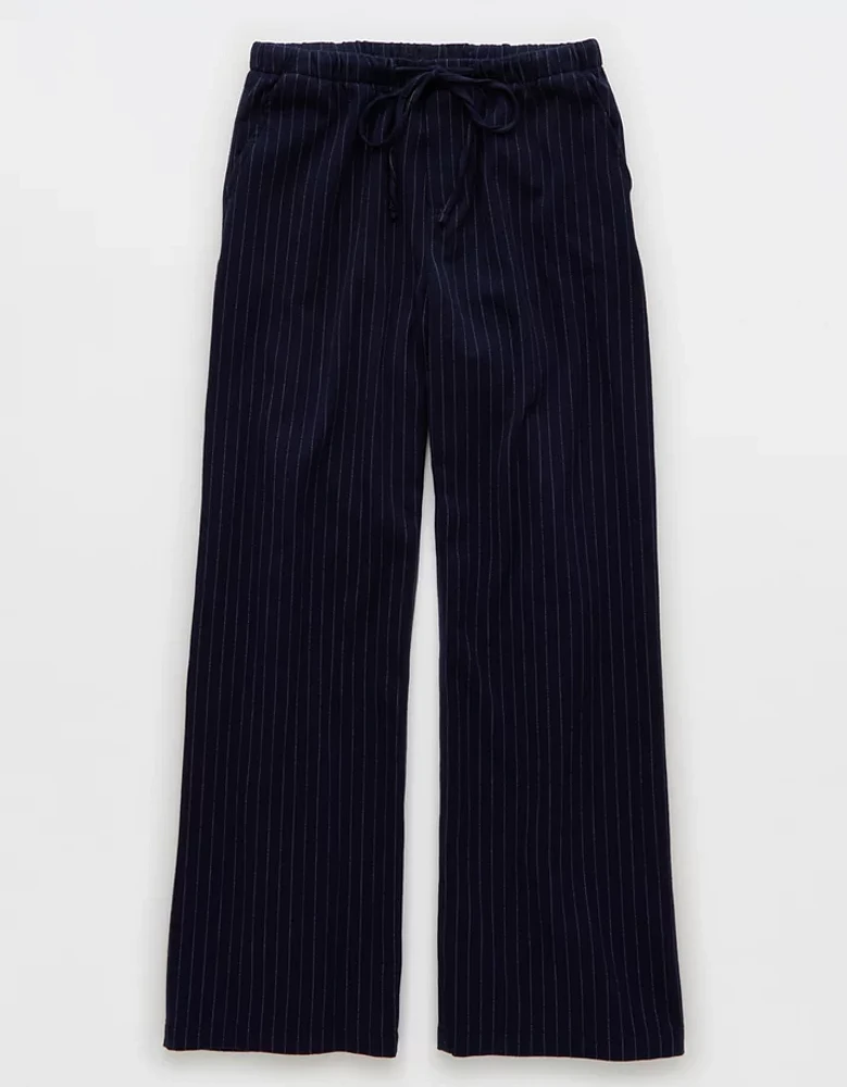 Pantalon à taille basse ceinture élastique pavot AE