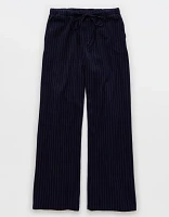 Pantalon à taille basse ceinture élastique pavot AE