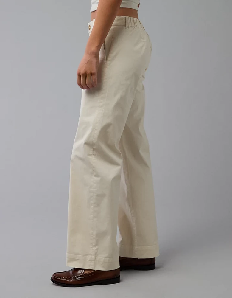 AE Stretch Stovepipe Khaki Pant