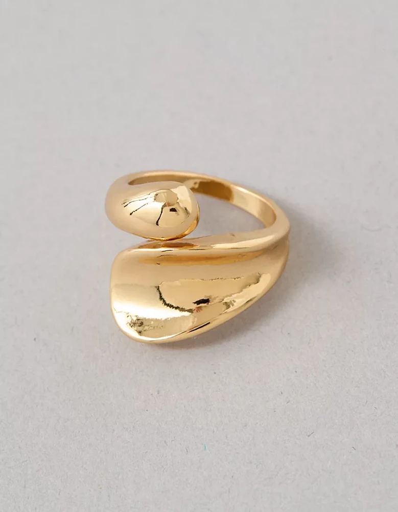 AEO Gold Sculpted Ring