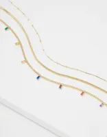 AEO Gold Layered Necklace 3-Pack