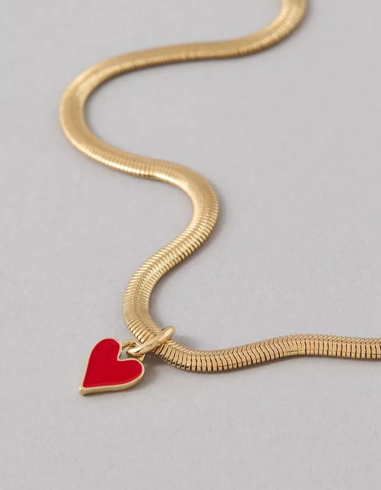 AEO Snake Heart Necklace