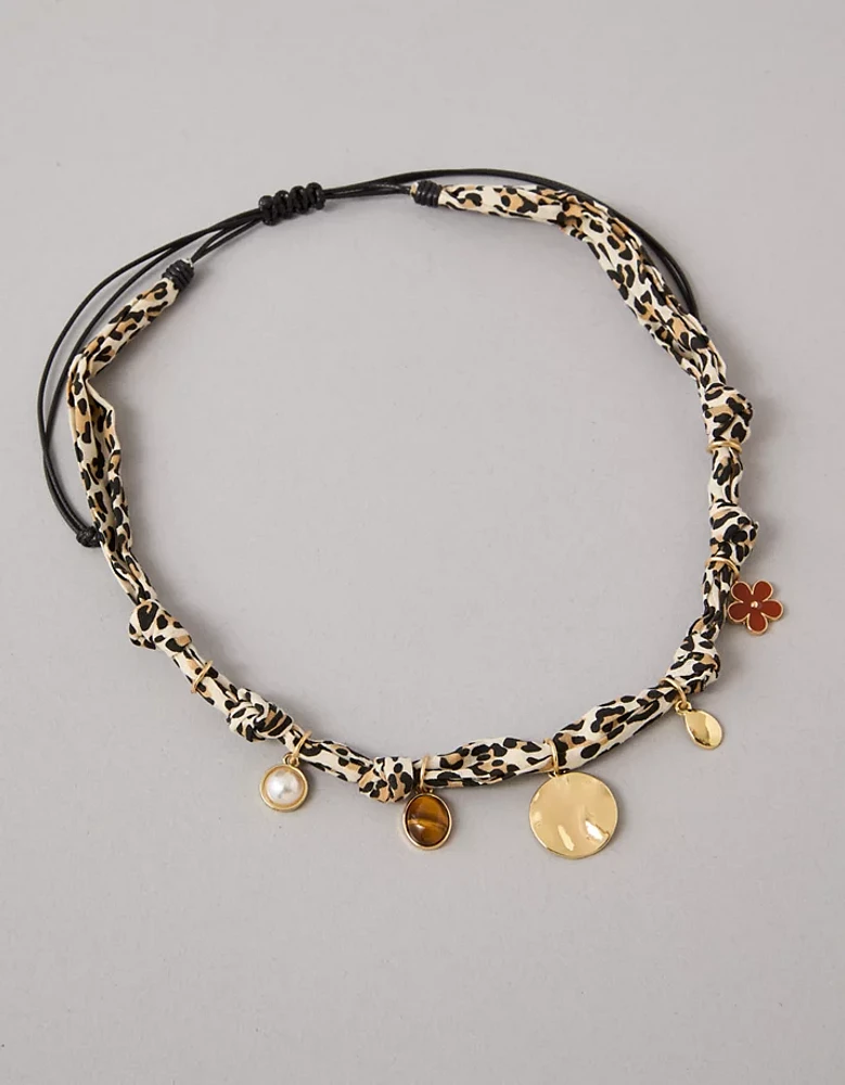 Collier léopard AEO