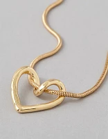 AEO Twisted Heart Necklace