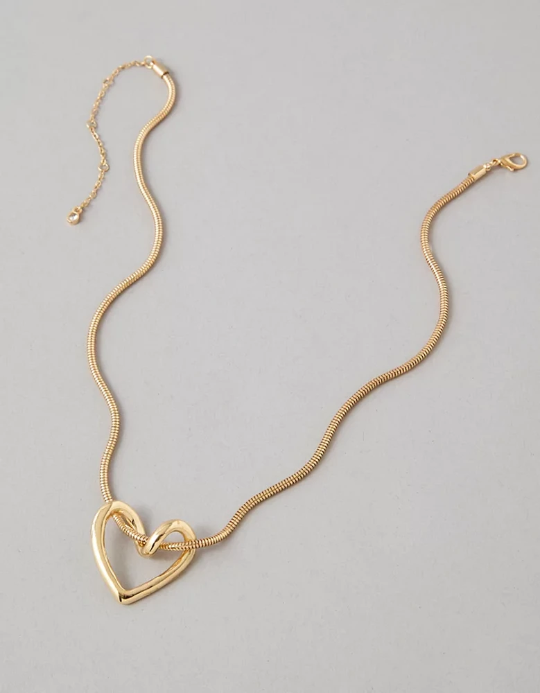 AEO Twisted Heart Necklace