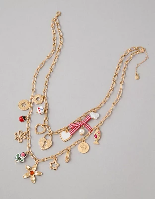 AEO Layered Charm Necklace