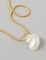 Collier à pendentif coquillage AEO