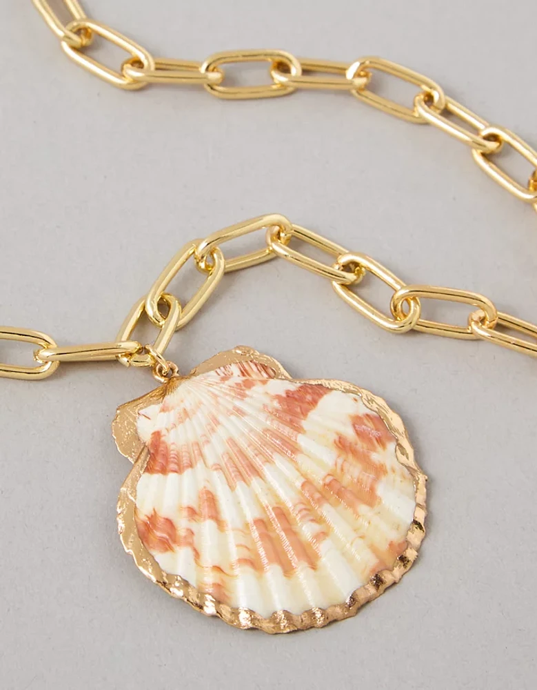 Collier à pendentif coquille AEO