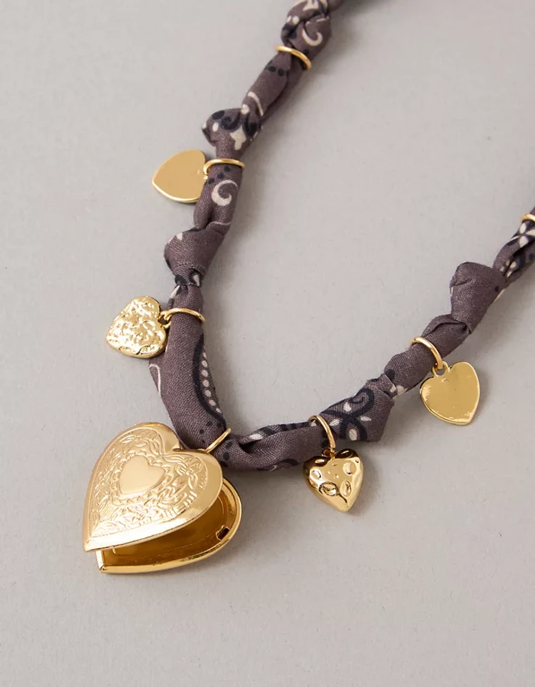 Collier à breloque en tissu AEO