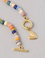 Collier à perles en forme de cœur fierté AEO