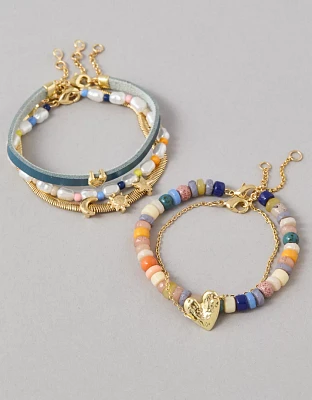 Emballage de cinq bracelets fierté AEO