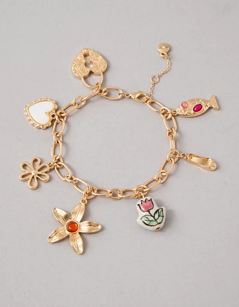 AEO Hearts & Stars Charm Bracelet