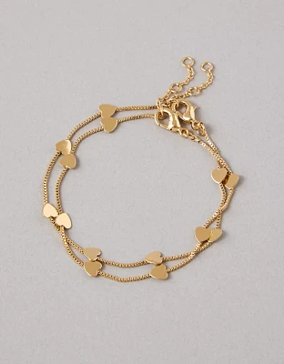 Emballage de deux bracelets cœur AEO