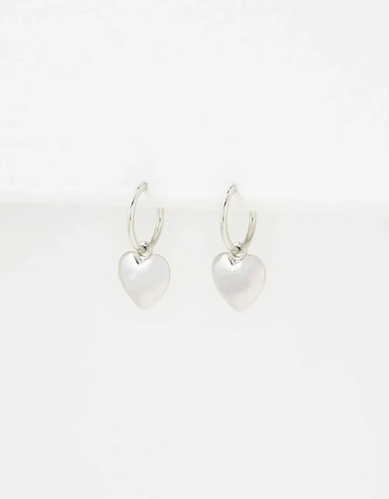 AEO Silver Heart Earrings