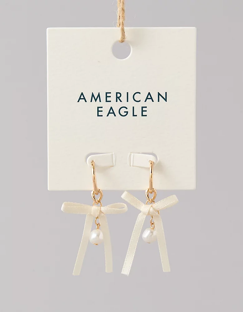 AEO Bow Hoop Earrings