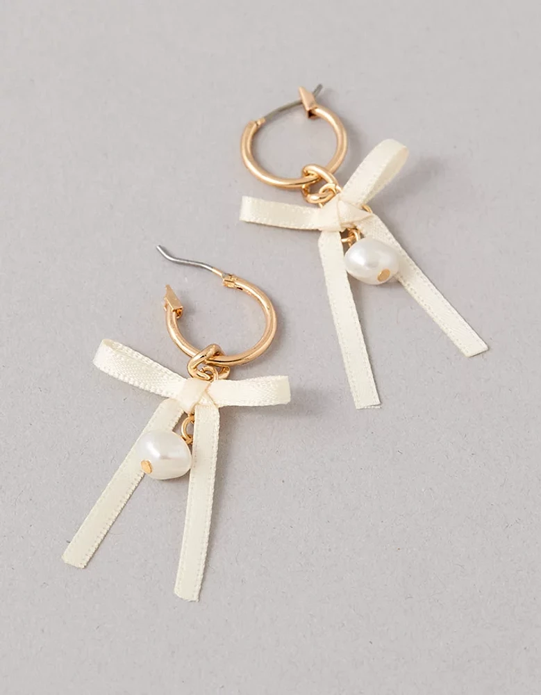 AEO Bow Hoop Earrings