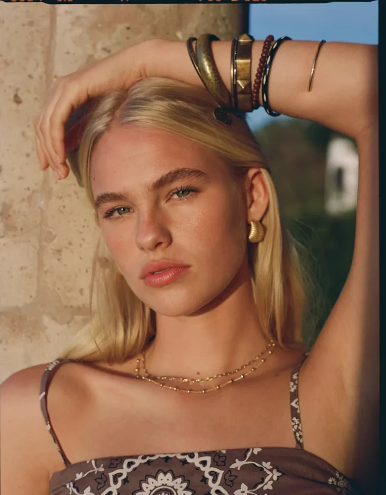 AEO Ribbed Wide Hoop Earrings