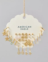 Emballage de 18 paires de boucles d’oreilles coquillages AEO