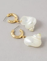Boucles d’oreilles pendantes coquille AEO