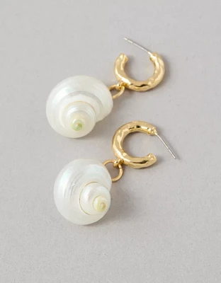 Boucles d’oreilles pendantes coquille AEO