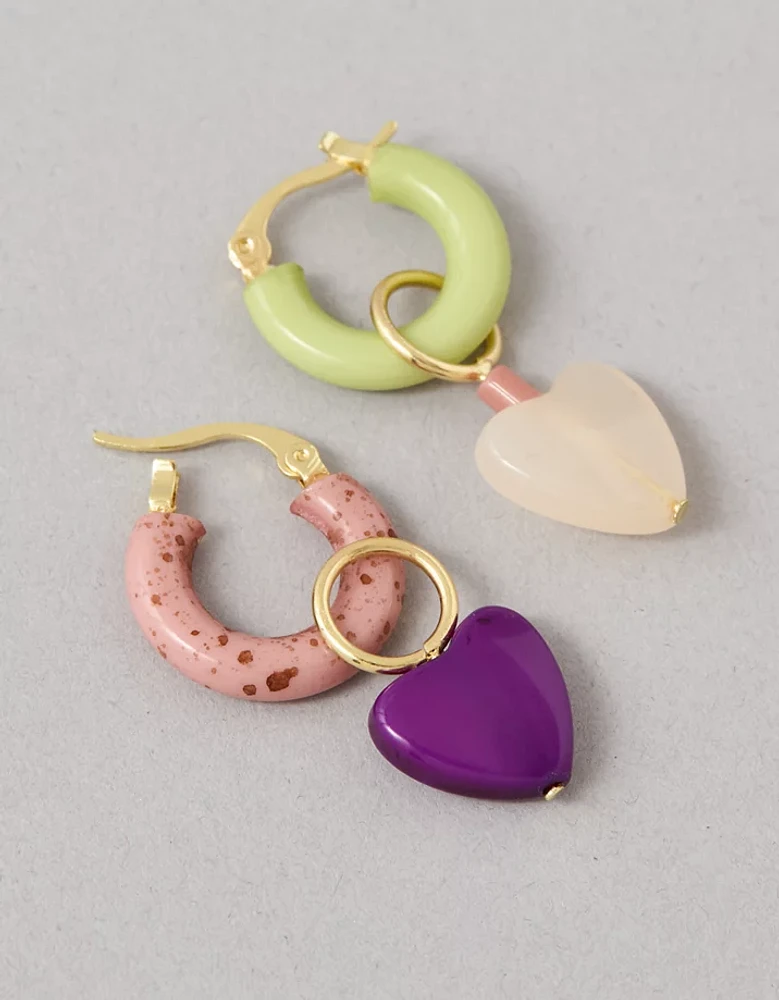 Boucles d’oreilles cœur Fierté AEO