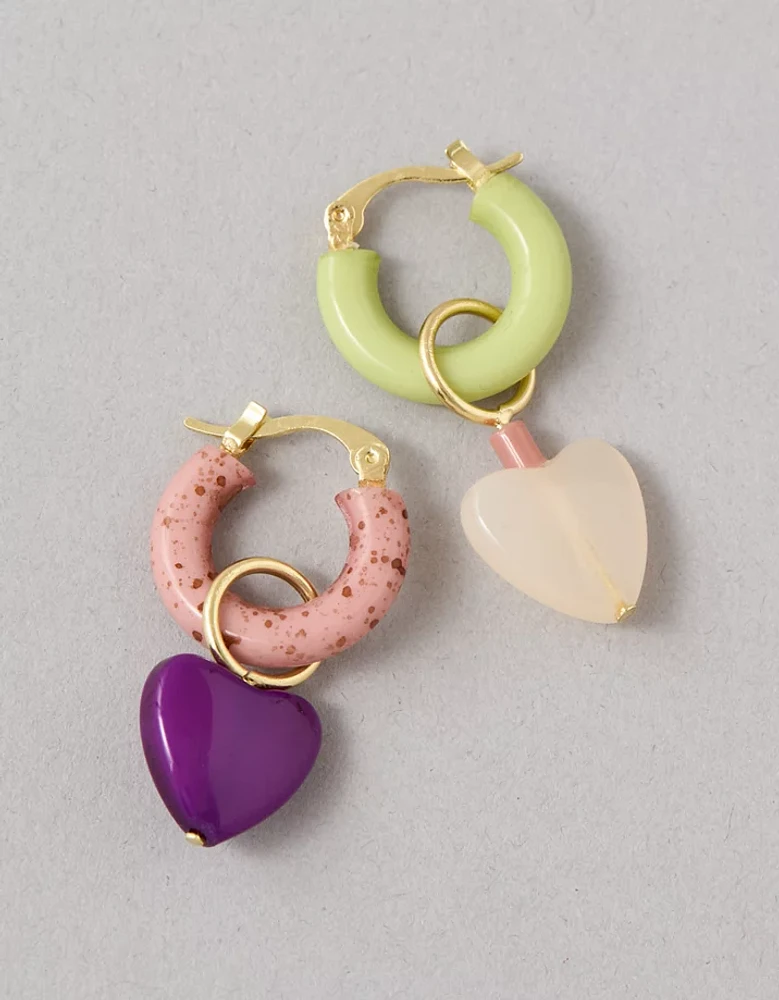 Boucles d’oreilles cœur Fierté AEO