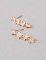 Boucles d’oreilles pendantes en cristal délicates AEO