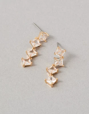 Boucles d’oreilles pendantes en cristal délicates AEO