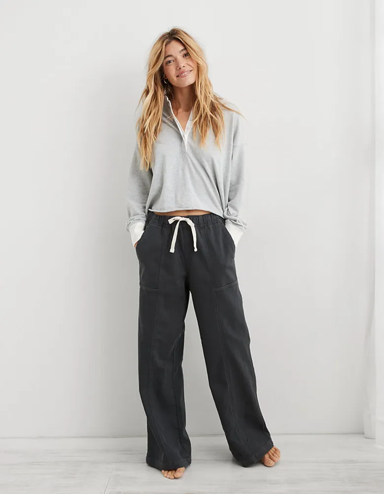 Aerie Me-Day Tie Waist Pant