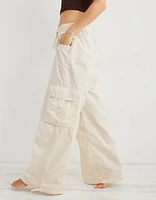 Aerie High Waisted Go-For-It Baggy Cargo Pant