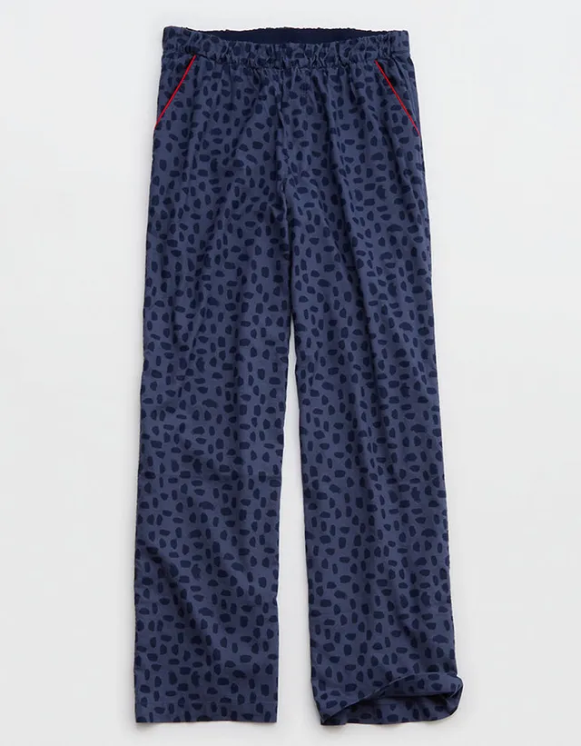 Aerie Polar Bear Blue White Jogger Pajama Pants Loungewear sz M