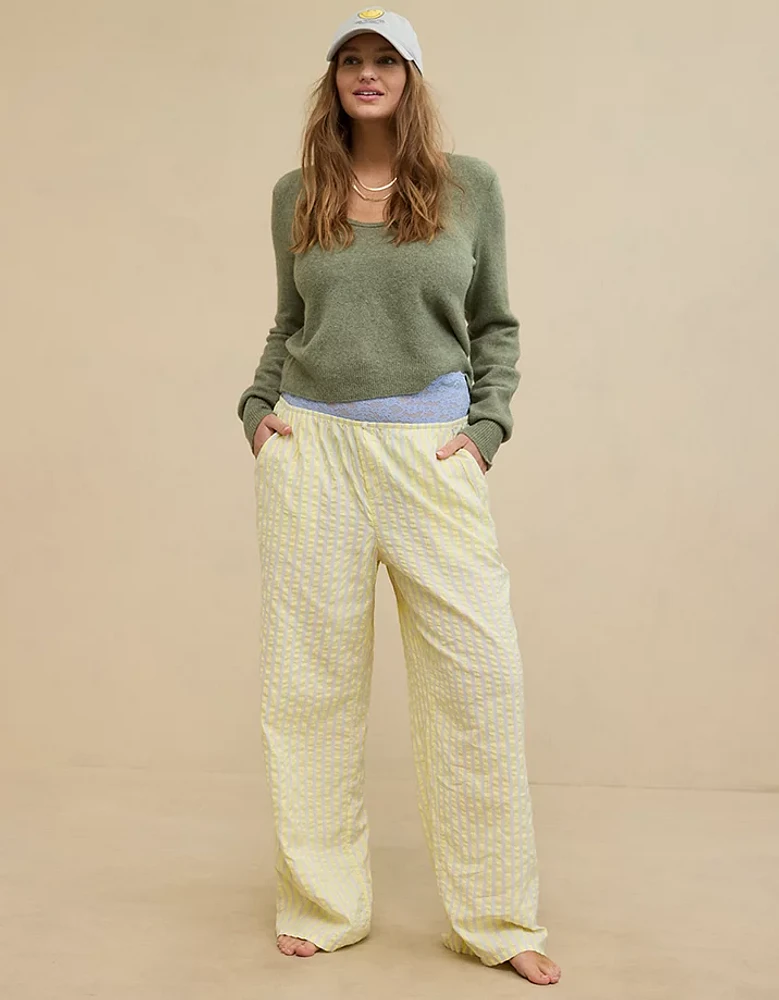 Aerie Off-Duty Seersucker Trouser PJ