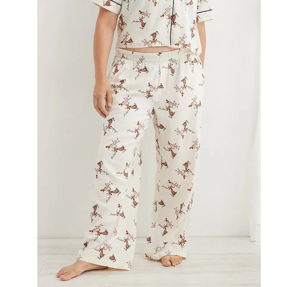 Aerie Women's Flannel Pajama Shirt, Lounge Tops