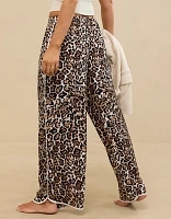 Aerie Off-Duty Satin Piping Trouser PJ