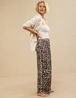 Aerie Off-Duty Satin Piping Trouser PJ