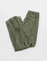 Aerie Off-Duty Satin Piping Trouser PJ