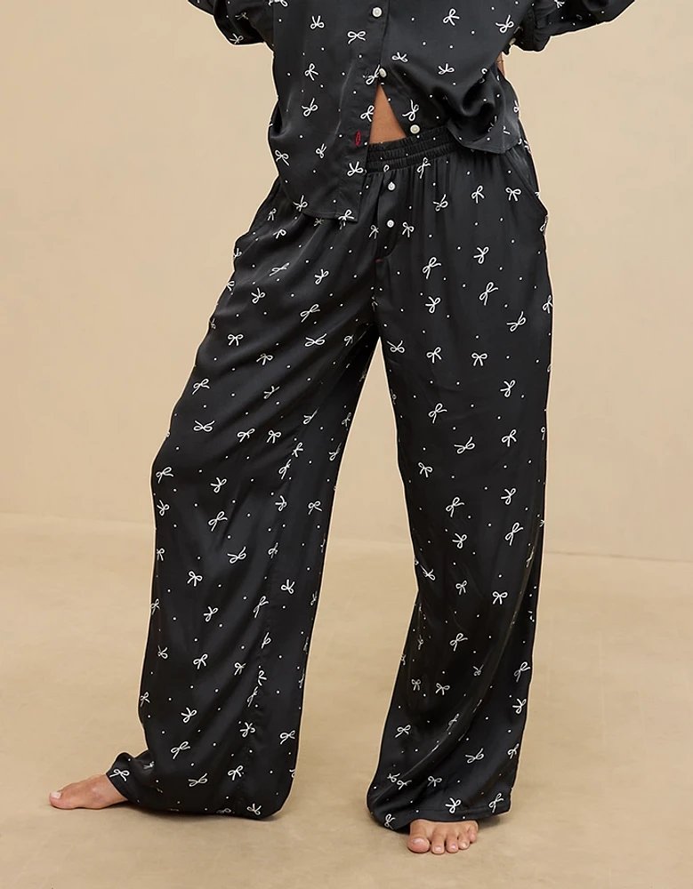 Aerie Off-Duty Satin Trouser PJ