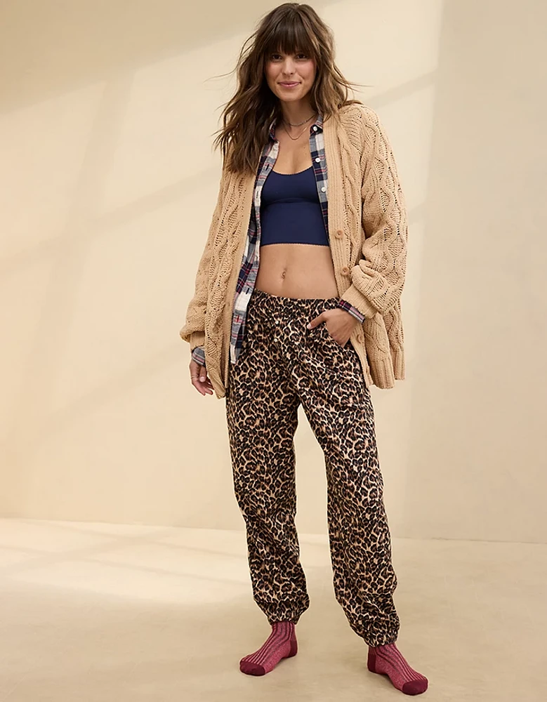 Aerie Off-Duty Flannel Jogger PJ