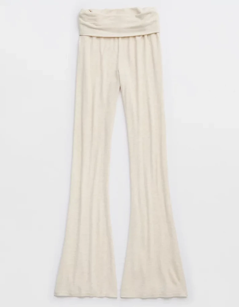 Aerie Let's Bounce Foldover Bootcut PJ Pant