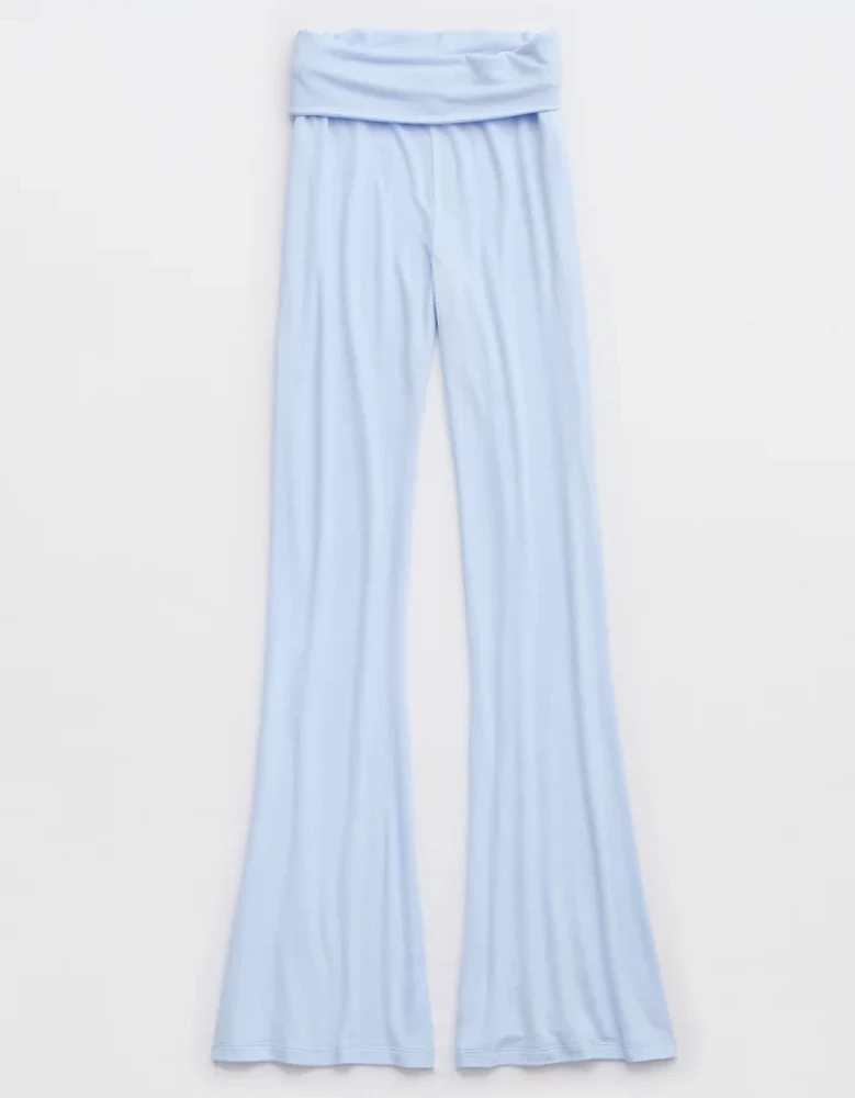 Aerie Let's Bounce Foldover Bootcut PJ Pant