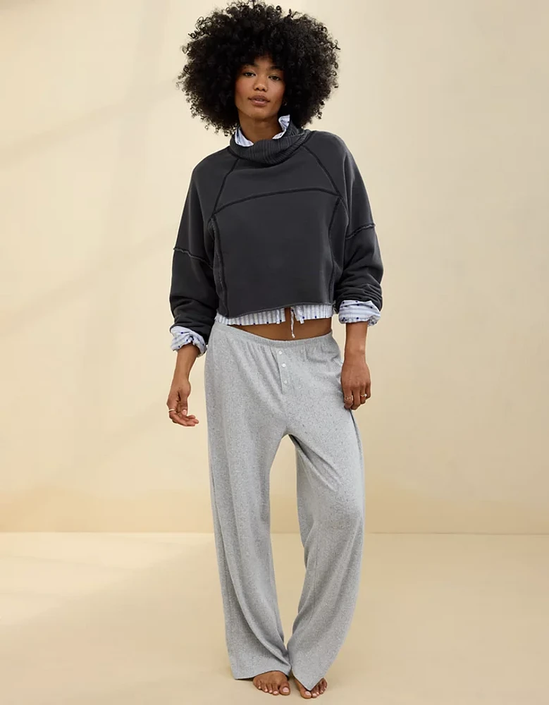 Aerie Off-Duty Pointelle Trouser PJ