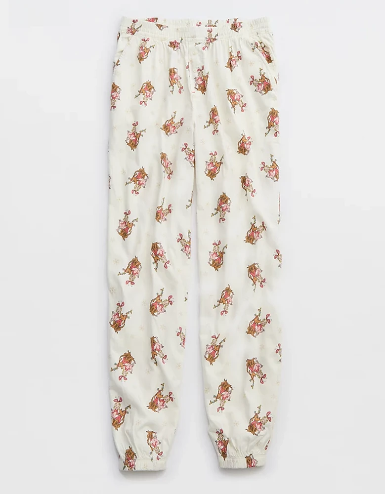 Aerie Off-Duty Cindy Lou Flannel Jogger PJ