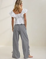 Aerie Off-Duty Seersucker Side Tie Trouser PJ