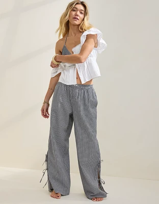 Aerie Off-Duty Seersucker Side Tie Trouser PJ