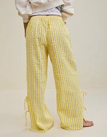 Aerie Off-Duty Seersucker Side Tie Trouser PJ