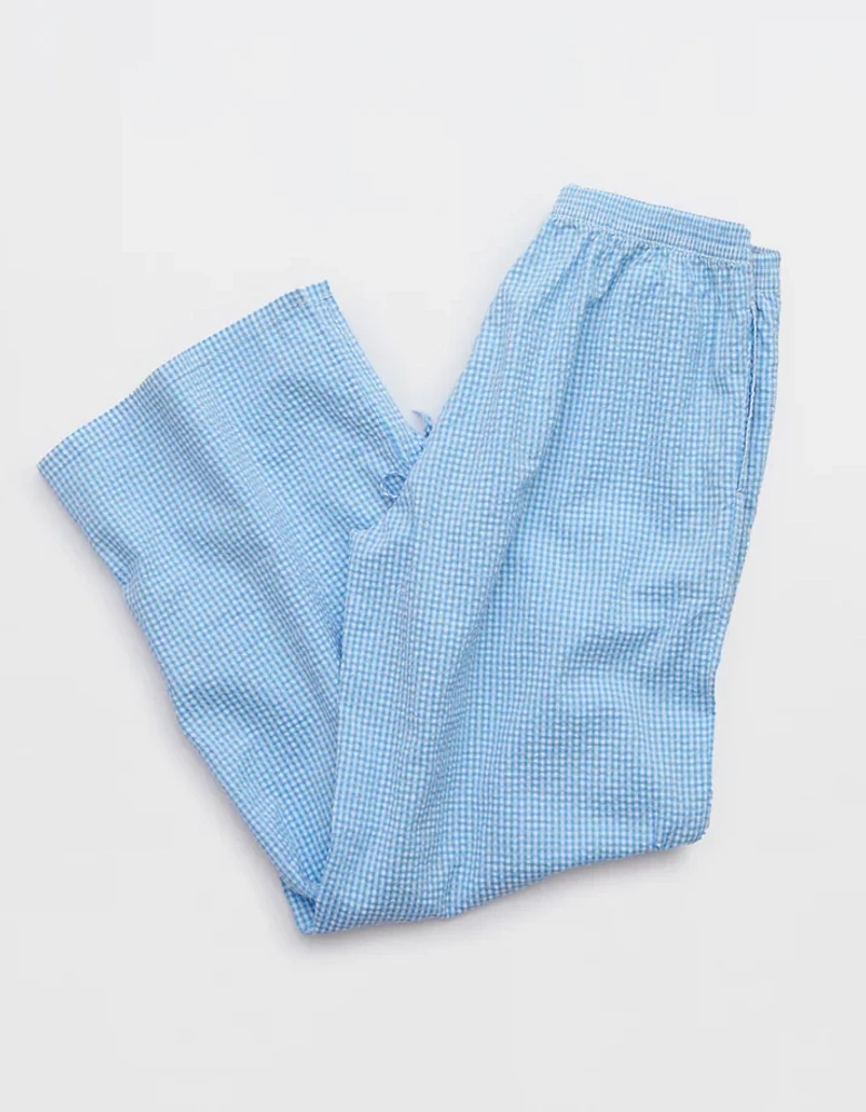 Aerie Off-Duty Seersucker Side Tie Trouser PJ