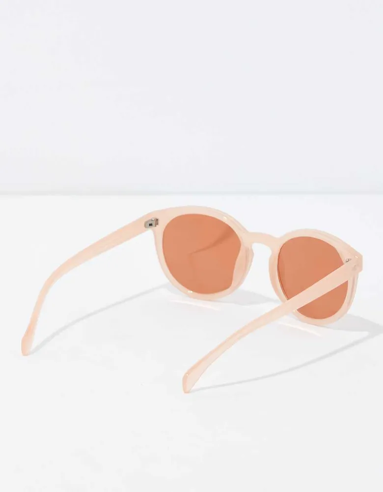 AEO Soft Rose Round Plastic Sunglasses