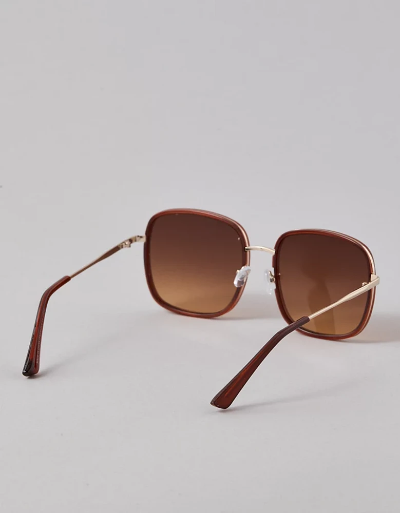 AE Oversized Metal Sunglasses